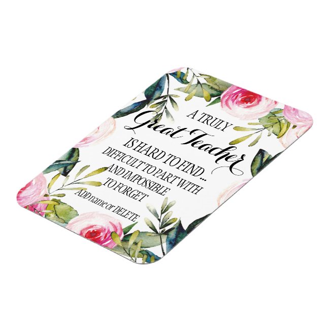 Ímã Professor Obrigado Gerar Presente de Apreciação (Left Side)