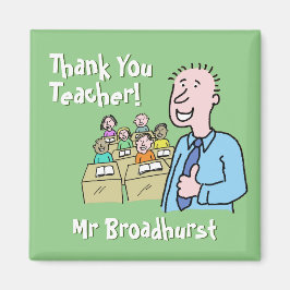 Imã Professor Presente. Obrigado a um professor mascul