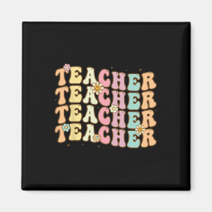 Imã Professor Retro Groovy Inspirador Colorido Byck T