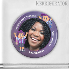 Imã Professor Roxo Obrigado Magnet Personalizado