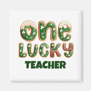 Imã Professor Sortudo do Dia de São Patrício Vintage P