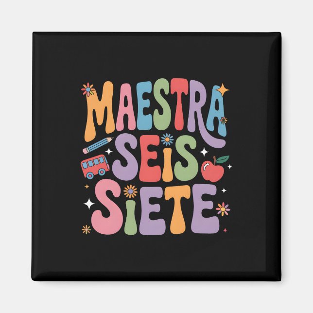 Imã Professora 67 Six Seven Professora de Espanhol Bil (Frente)