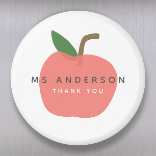 Imã Professora Da Apple Obrigado Modern Scandi Cute