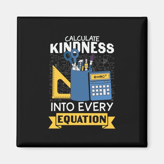 Imã Professora de Matemática Calcula gentileza (Frente)