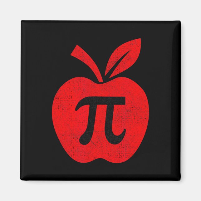 Imã Professora De Matemática Pi Day Da Apple Teacher P (Frente)