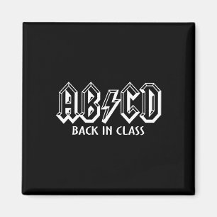 Imã Professora Divertida ABCD Volta A Ensinar Em Clas