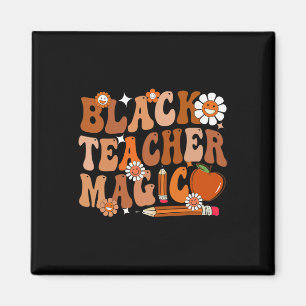 Imã Professora Groovy Black Teacher M - História Negra