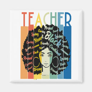 Imã Professora Negra Afro Retro Legal História Negra 