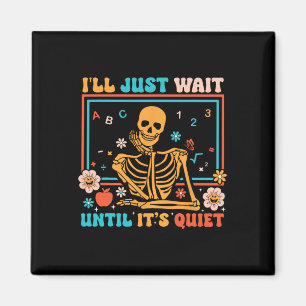 Imã Professora Skeleton Halloween Homens Mulheres