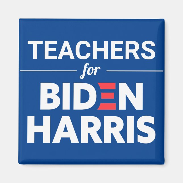 Imã Professores de Biden Harris Texto Personalizado Az (Frente)