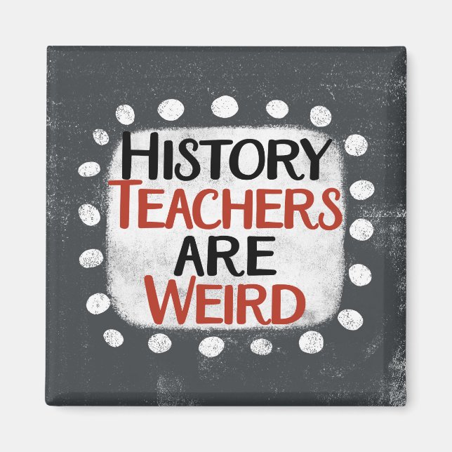 Imã Professores De História São Imagem De Frigorífico  (Frente)