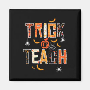 Imã Professores De Trick Ou Ensino Retro Halloween Hom