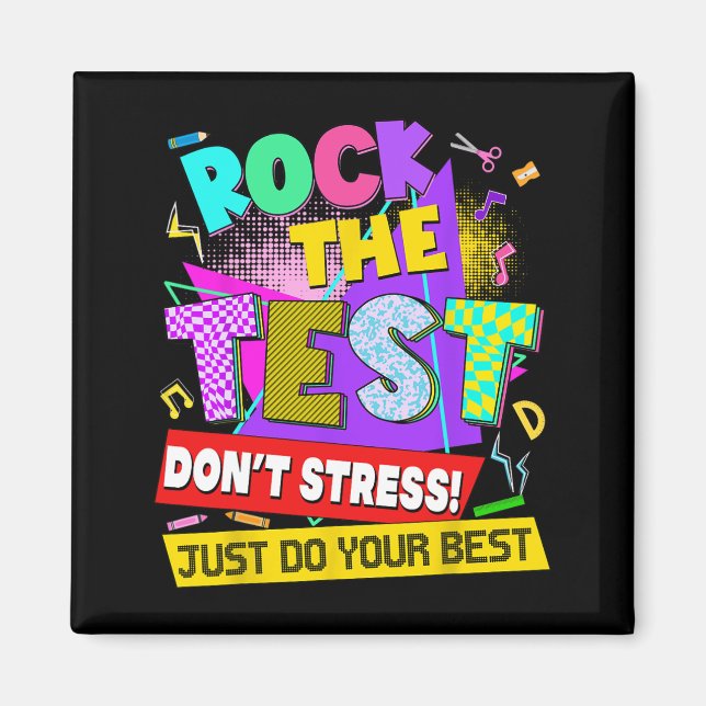 Imã Professores do dia de teste do ponto de stress (Frente)