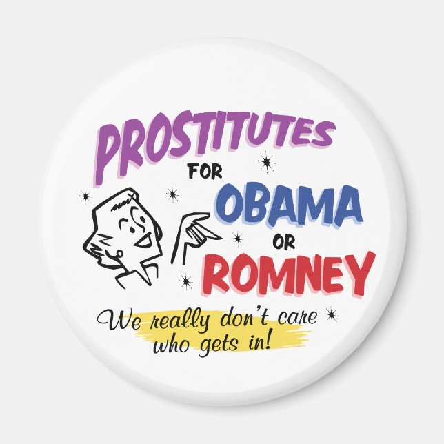 Imã Profissionais do Sexo ao Estilo Retro para Obama o (Frente)