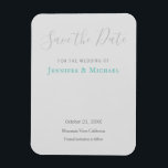 Ímã Profissional de Casamento Design Moderno Salve a D<br><div class="desc">Este design, que tem uma aparência moderna, elegante e atraente, irá imediatamente chamar a atenção de todos ao seu redor.</div>