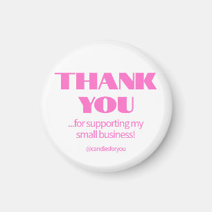 Imã Profissional Simples Moderno Rosa Neon Preto