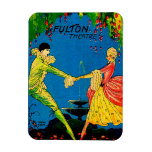Ímã Programa Teatro Fulton 1927 cobrir art