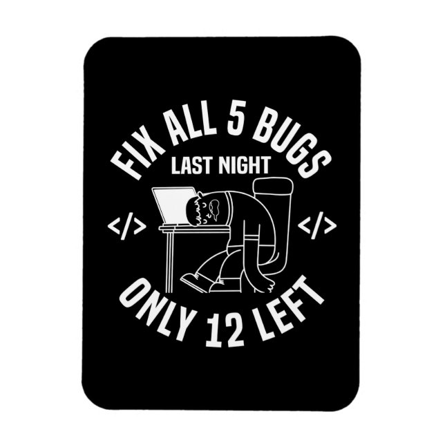 Ímã Programador Corrigir Todos os 5 Insetos (Vertical)