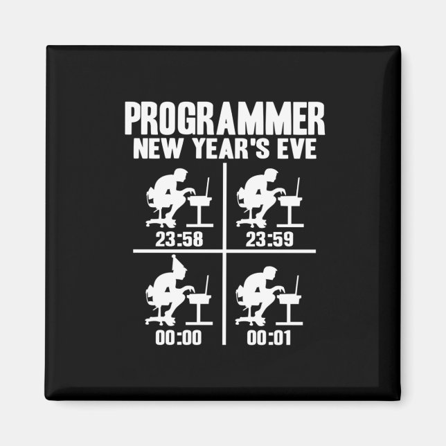 Imã Programador de Ano Novo (Frente)