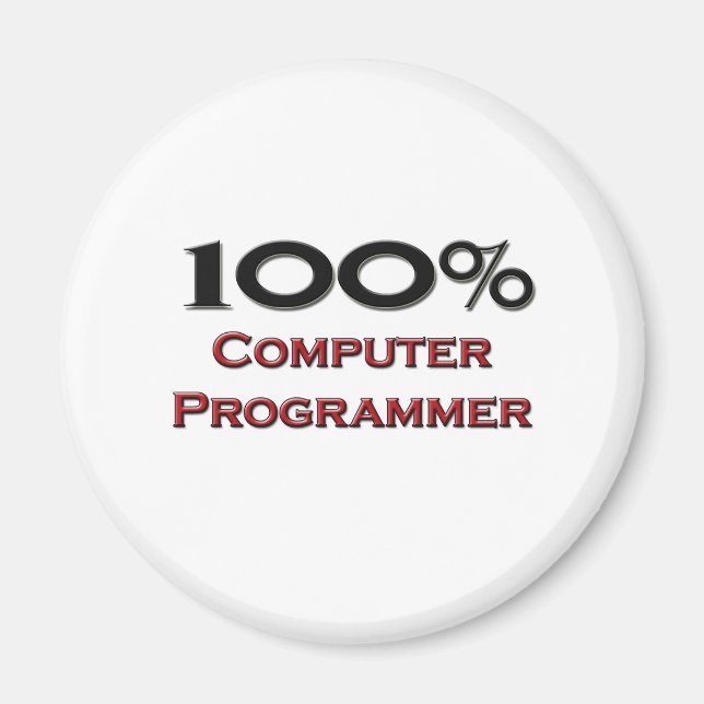 Imã Programador De Computador De 100% (Frente)