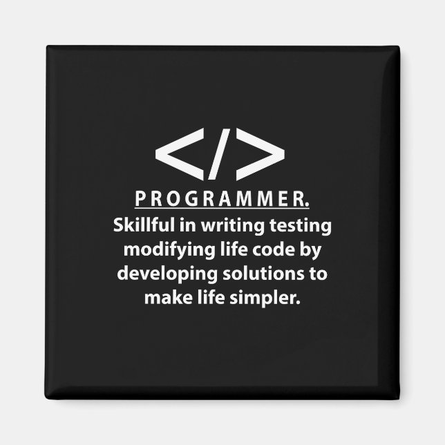 Imã Programador Desenvolvedor de Código Programador (Frente)
