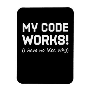 Ímã Programador Meu Código Funciona