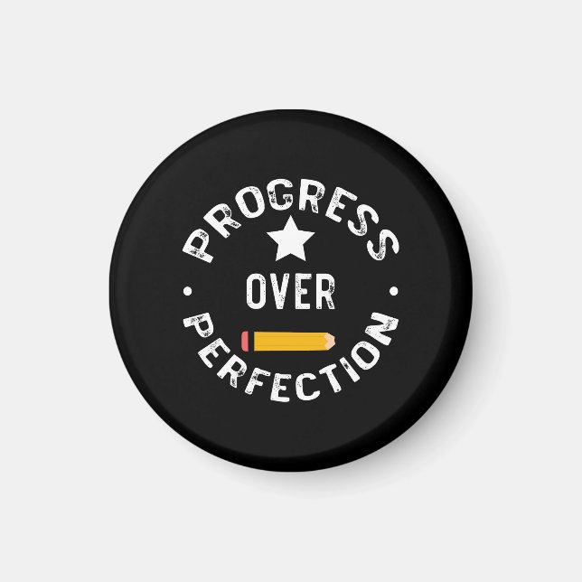 Imã Progresso Acima da Perfeição De Volta à Escola Pro (Frente)