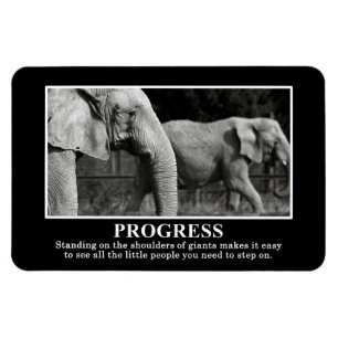 Ímã Progresso estando nos ombros de Giants