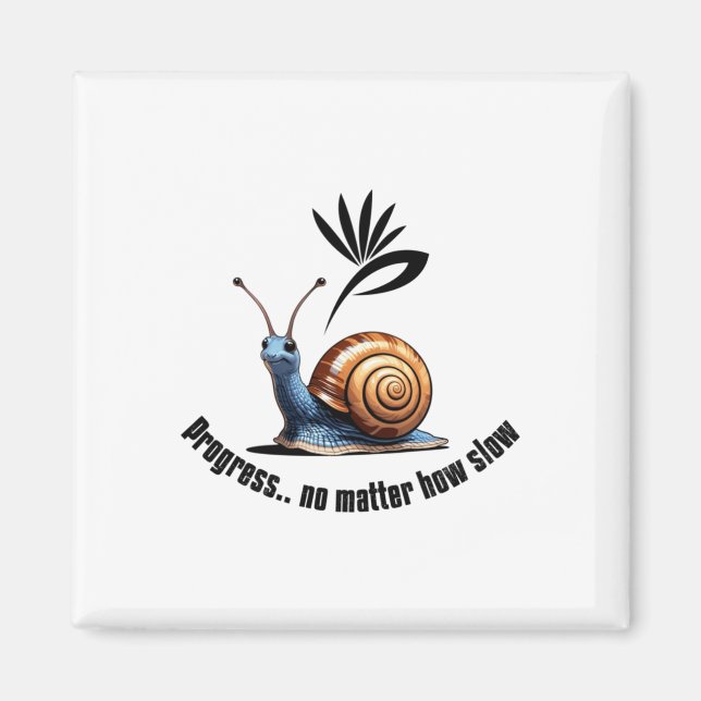 Imã Progresso... não como o adesivo lento (Frente)