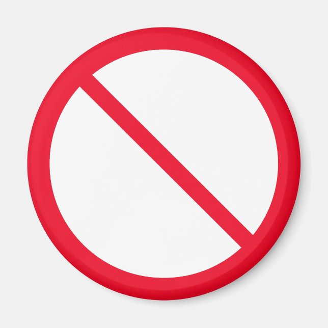 Imã Proibição geral | Sinal de círculo vermelho | Magn (Frente)