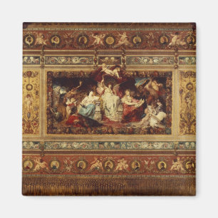 Imã Projete para a cortina na ópera de Dresden