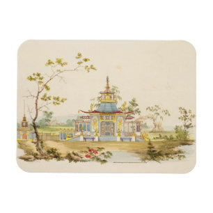 Ímã Projete para um templo chinês, c.1810 (caneta &