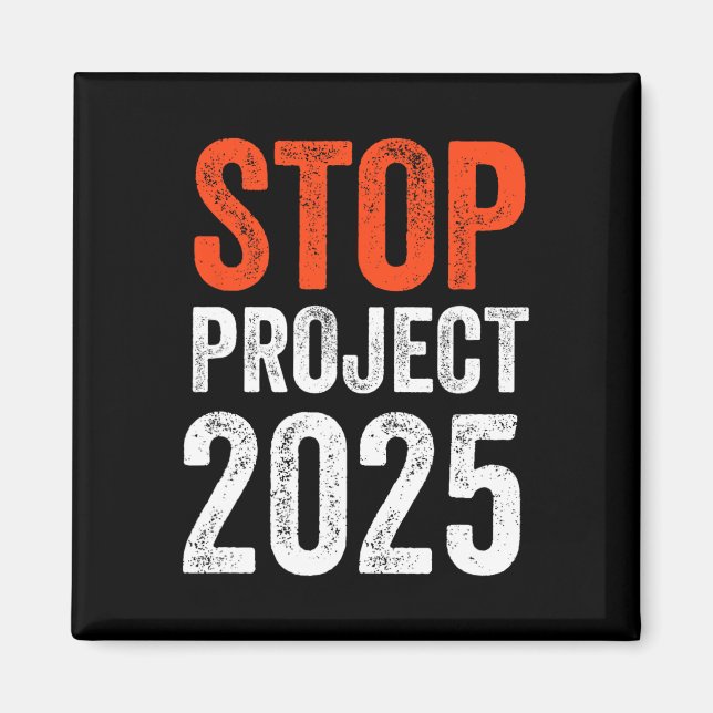 Imã Projeto 2025 Anti Trump (Frente)