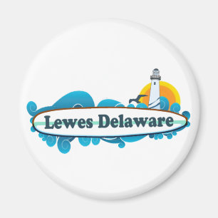 Imã Projeto do "surf" da praia de Lewes