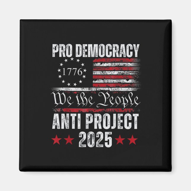 Imã Projeto Pro Democracy Anti Project 2025 Parar Proj (Frente)