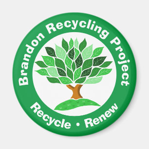 Imã Projeto Reciclagem. Reciclar e Renove.