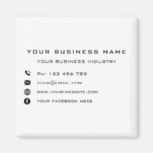 Imã Promocional da empresa personalizado - moderno