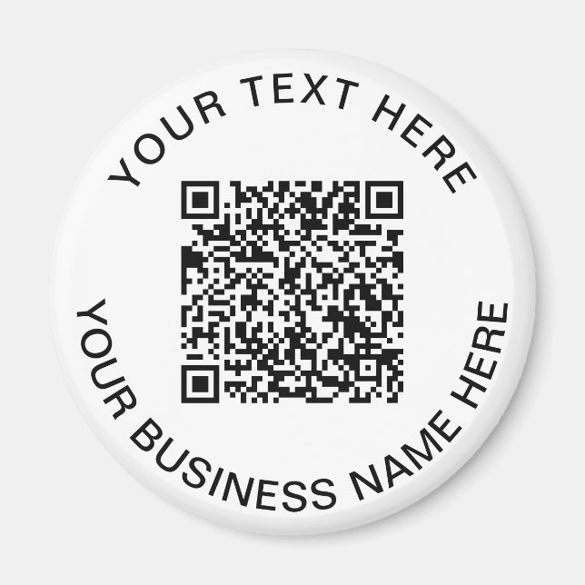 Imã Promocional de Código QR (Frente)