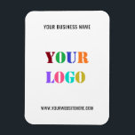 Ímã Promocional de logotipo personalizado Magnete come<br><div class="desc">Logotipo personalizado e Promocional de texto Personalizado empresarial - Adicione seu logotipo / imagem e texto / informações - Redimensione e mova elementos com a ferramenta de personalização. Escolha / adicione sua cor de fundo favorita!</div>
