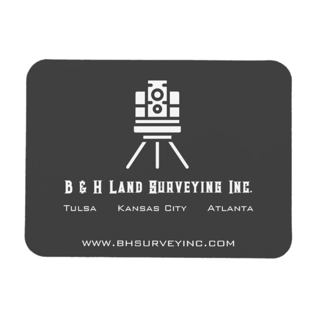 Ímã Promocional de negócios do Modern Land Surveyor (Horizontal)