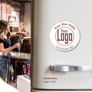 Imã Promocional SMB Logotipo Nome da empresa Número de