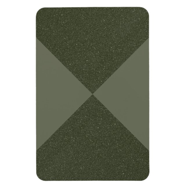 Ímã Promocional Verde Musgo Two-Tone – Personalizá (Vertical)