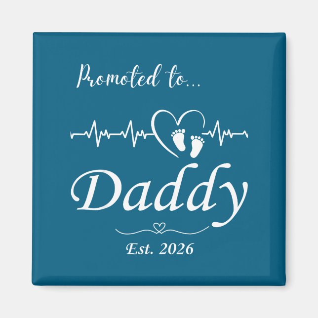 Imã Promoted To Daddy Est 2026 Baby Announcement  (Frente)