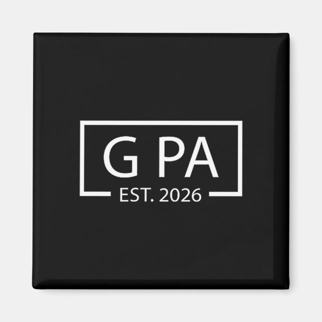 Imã Promoted To G Pa Est 2026 Baby Announcement Cket  (Frente)