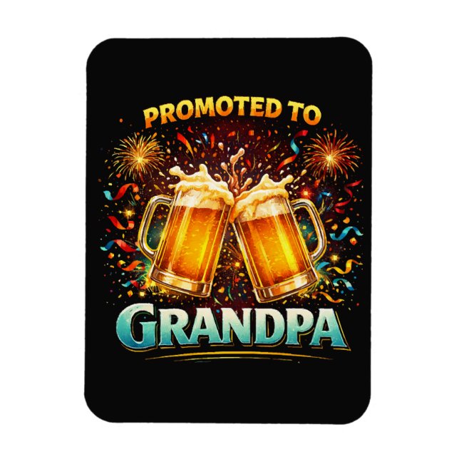 Ímã Promoted To Grandpa Future (Vertical)