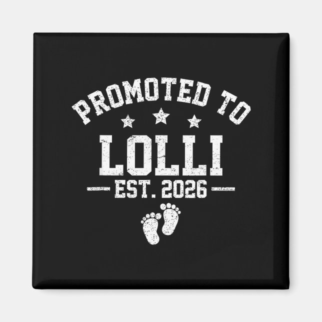 Imã Promoted To Lolli Est 2026 Baby Announcement  (Frente)