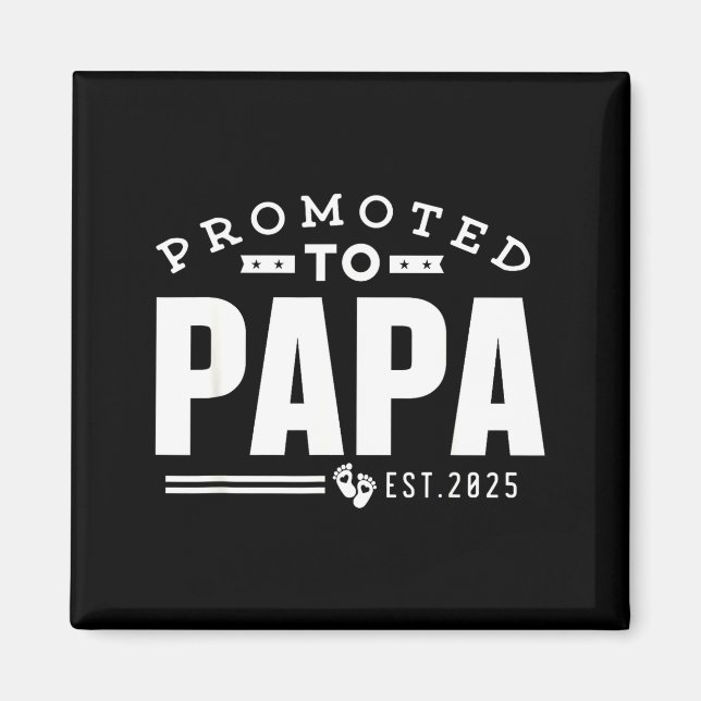 Imã Promoted To Papa 2025 New 1st First Time Papa Dad  (Frente)