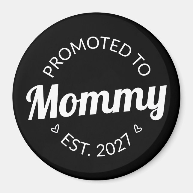 Imã Promovida a Mamãe Desde 2027 Anúncio de Nova Mamãe (Frente)