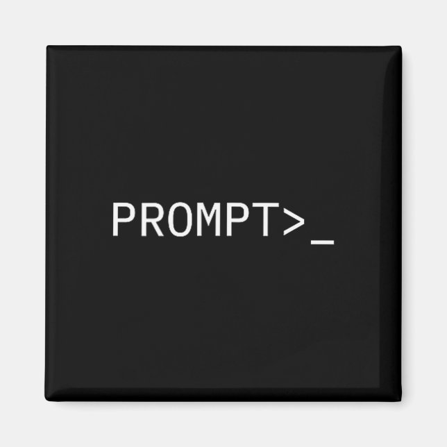 Imã Prompt Coder Gift For Ai Prompt Engineer &amp; Hac (Frente)