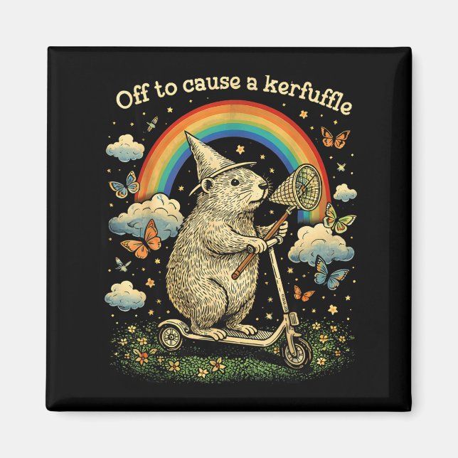 Imã Pronto para Causar uma Confusão Diversão Capivara  (Frente)